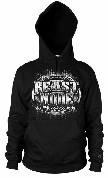 Beast Mode Kapuzen-Sweatshirt Hoodie Pullover Sport Gym Schrift Train Trainer