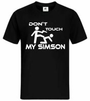 Dont touch my Simson T-Shirt Fun DDR Motorrad Tuning Simi...