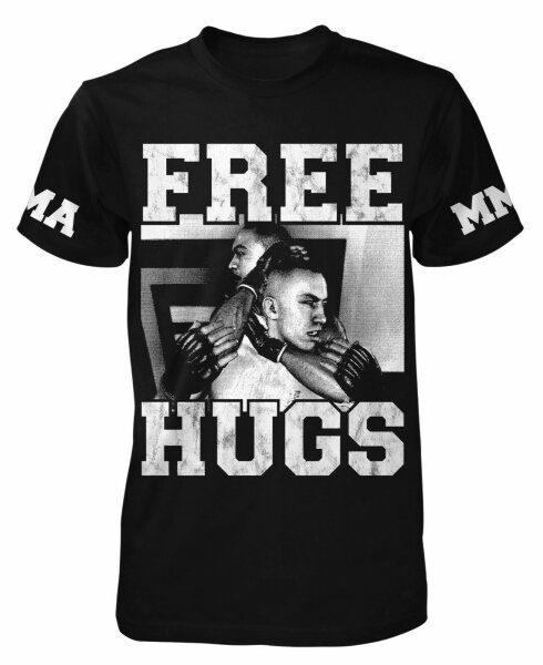 Free Hugs MMA Fun T-Shirt | Muay Thai | Boxen | Training Gym | Kickboxen | Fight