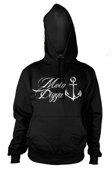 Moin Digga Hoodie | Moin Moin |Hamburg | Lustig | Fun | Spaß | Kapuzenpullover