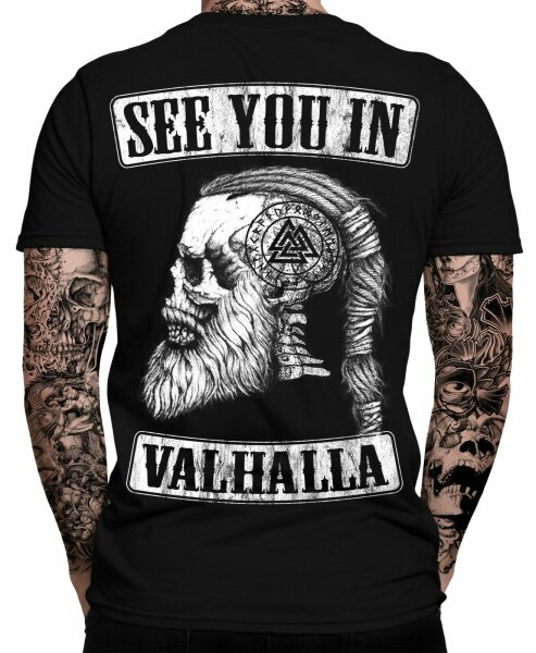 See You IN Valhalla T-Shirt | Thor | Vikings Tshirt | Ragnar | Valhalla Rising | Walhalla | Wodan | Wikinger | Valknut | Odin | Herren Männer T-Shirt