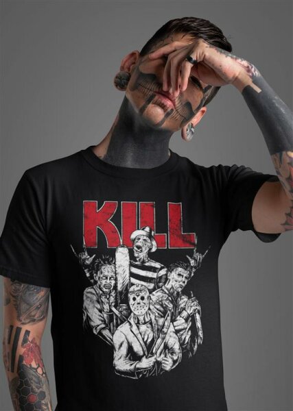 Halloween Horror KILL T-Shirt | Jason | Fun Shirt | Freddy | leatherface | Myers