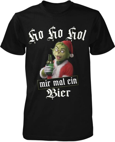 HO HO HOL mir Bier Herren weihnachts Grinch T-Shirt | Fun - Sprüche | Ugly xmas