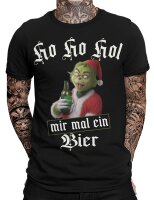 HO HO HOL mir Bier Herren weihnachts Grinch T-Shirt | Fun...