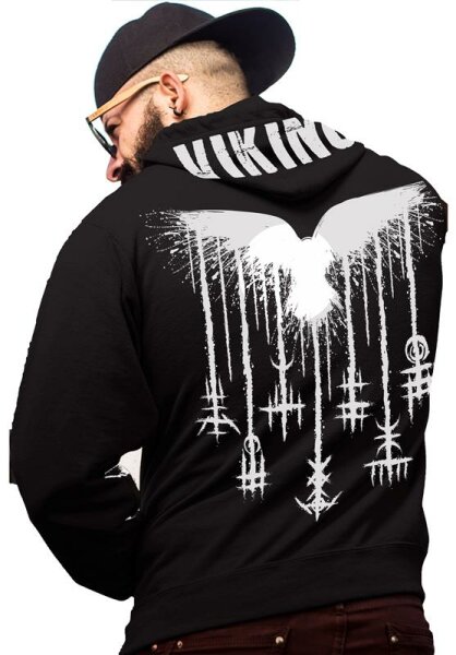 Vikings Herren Hoodie | Ragnar | Odin | Kapuzen-Sweatshirt | SEE YOU IN VALHALLA