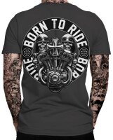 Born to Ride Biker Herren T-Shirt | Chopper | Bobber | Männer Shirt